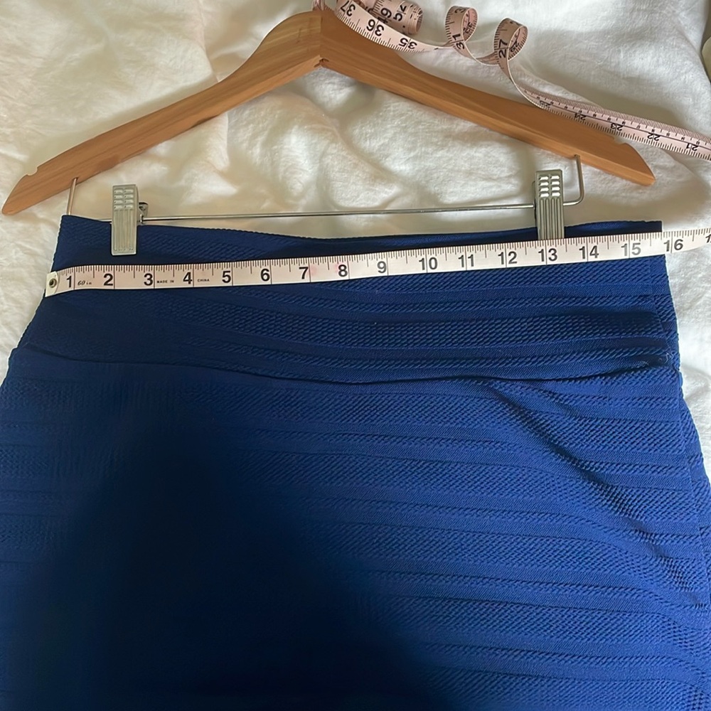 LulaRoe blue knit stretch skirt